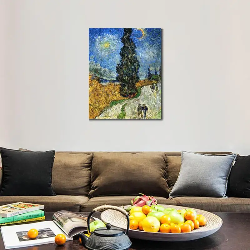 Высокое качество Винсента Ван Гога Картины для продажи кипариса против