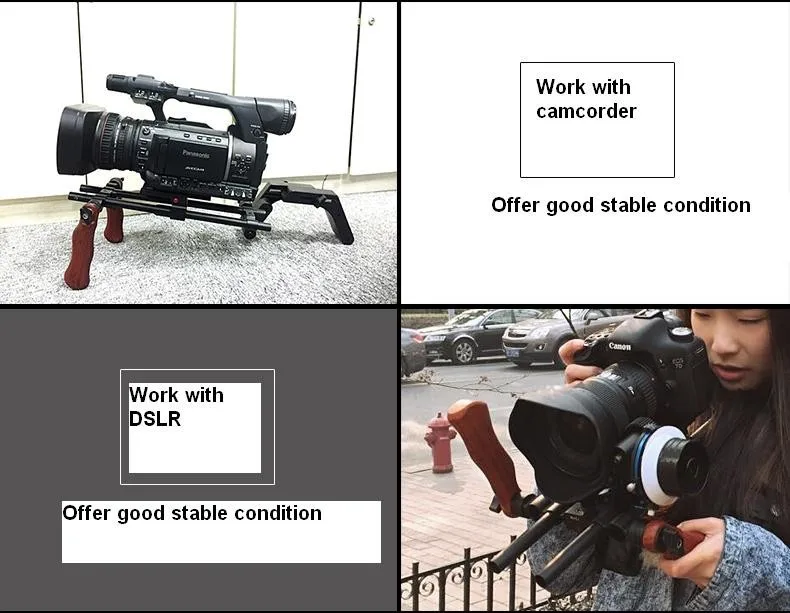 Профессиональный наплечный штатив DF DIGITALFOTO Dslr rig, Набор для создания фильмов, клетка для видеокамеры, стабилизатор steadicam steadycam