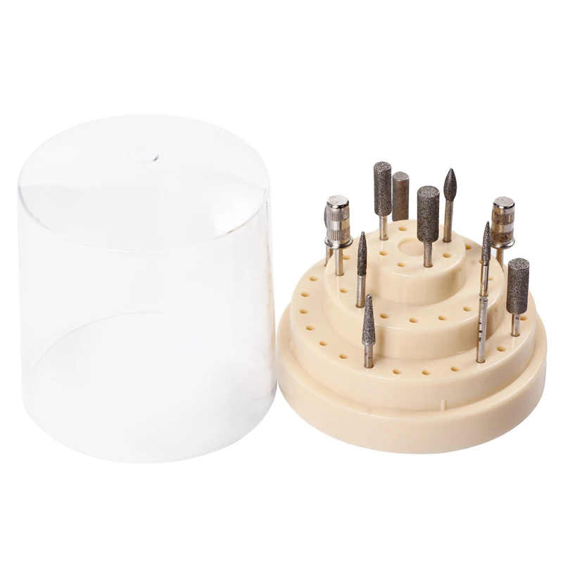 48 Holes Nail Drills Bit Holder Stand Display Grinding Head Storage Box Rack Manicure Tool OR88 | Красота и здоровье