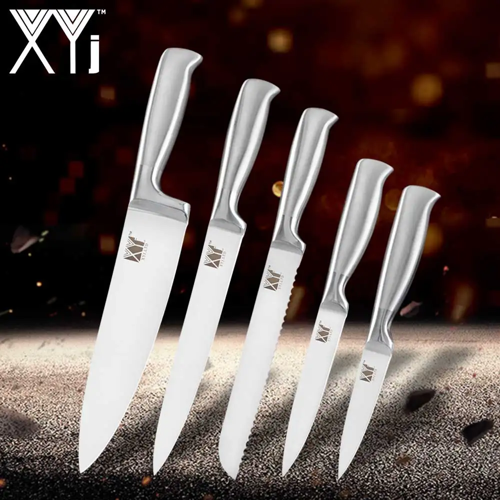 XYj ножи из нержавеющей стали для очистки овощей, нож для нарезки хлеба, набор кухонных ножей шеф-повара, профессиональный японский кухонный нож для приготовления пищи