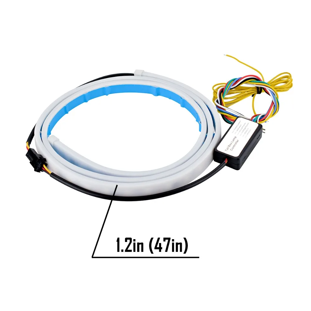 120cm LED Strip Rear Trunk Tail Light Luggage Compartment Lights Braking Reverse DRL Lamp for BMW E90 E46 E39 E36 F34 F10 | Автомобили и