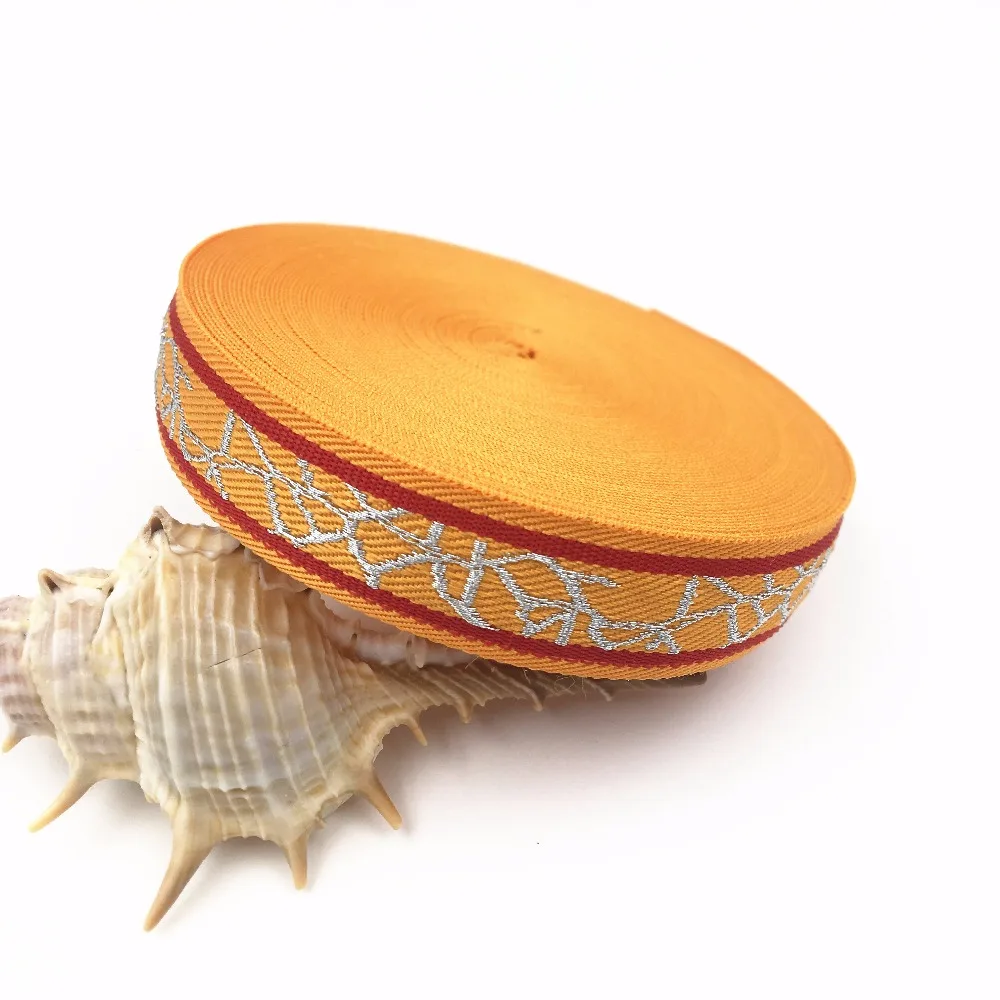 

Оранжевая плетеная жаккардовая лента с геометрическим рисунком, 10 ярдов, 15 мм, 5/8 дюйма, лента для упаковки подарков, материалы ручной работы...