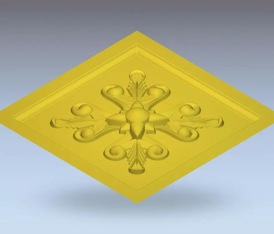 

3d model relief for cnc in STL file format rosette_24