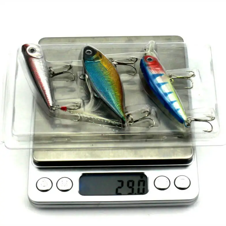 3 шт. Ассорти Minnow VIB рыболовные приманки новые Swimbait пластиковые искусственные