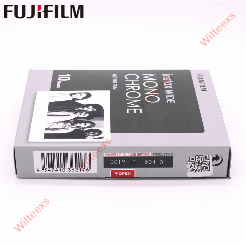 10 листов Fujifilm Instax Wide Монохромный фото-протектор для fuji 300 200 210 мгновенная камера |