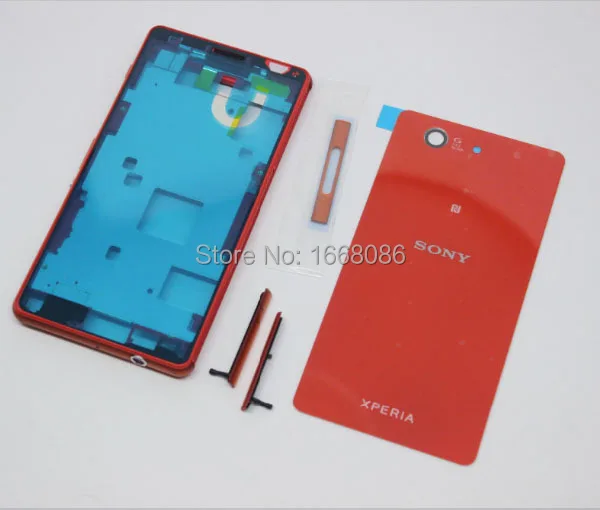 Для SONY xperia Z3 Mini компактный D5803 D583 жк-дисплей касание рамка корпуса шасси рама +