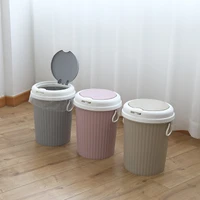 modern minimalist household clamshell trash can 1pc kitchen living room bedroom plastic trash can paper basket bathroom storage