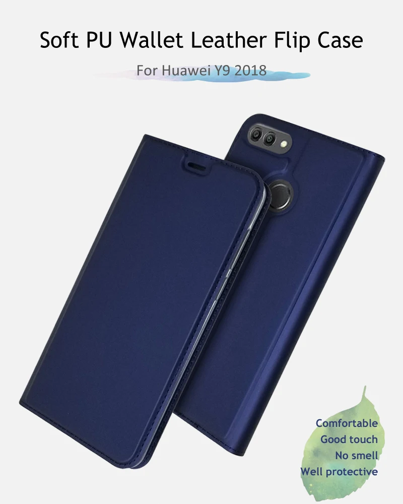 Для huawei Y9 чехол мягкий чехол-книжка из искусственной кожи слот для кредитных карт кошелек кожаный флип-чехол для huawei Y 9 Y9 чехол для телефона Coque