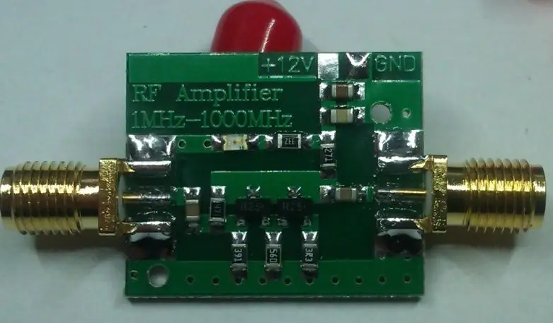 10KHz-1000MHz Broadband Shortwave UV HF RF FM Radio Signal Amplifier 10mW | Электронные компоненты и