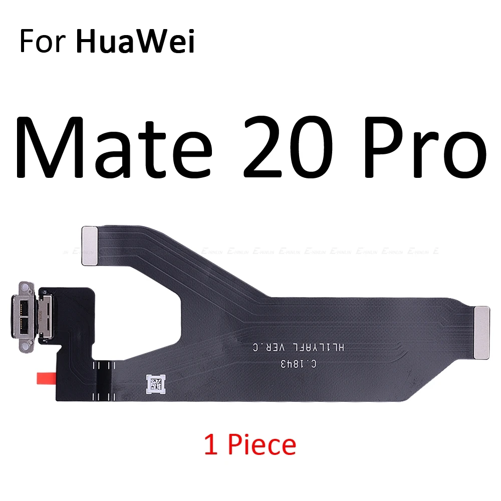 Разъем для зарядного порта гибкий кабель с микрофоном HuaWei Mate 20 10 9 Pro Lite P Smart Plus
