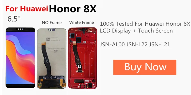 Для huawei Honor 8X сенсорная стеклянная панель сенсорная Сенсорная панель передняя стеклянная панель Запчасти для Honor 8 X 8x сенсорный экран 6,5"