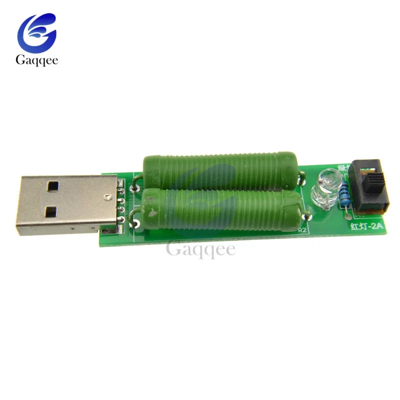 USB резистор dc электронная нагрузка с переключателем регулируемый ток 5 в 1A/2A/3A