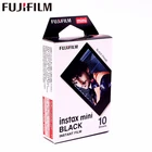Оригинальная фотобумага Fujifilm Instax Mini, 10 листов, черная рамка, мгновенная пленка, фотобумага для камер Instax Mini 8 7s 25 50s 90 9, SP-1