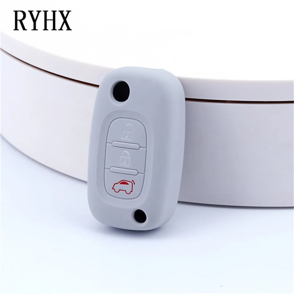 3 Buttons Silicone Rubber Car Key Case Cover for LADA Vesta Granta XRay Kalina Priora Sedan Sport Renault fit Benz | Автомобили и