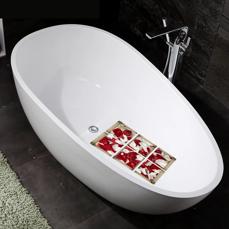 1 шт. Творческий 3D Наклейки на стену Лепестки роз персонализированные Для ванной