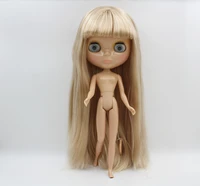 free shipping bjd joint rbl 511 diy nude blyth doll birthday gift for girl 4 colour big eye dolls with beautiful hair cute toy