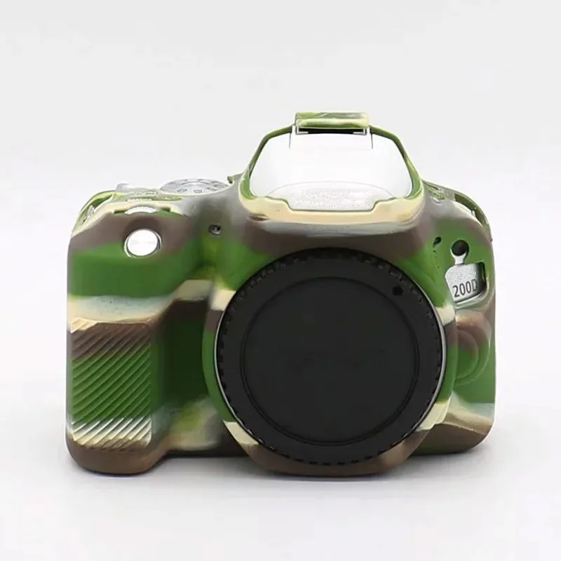 Кожаный чехол для камеры DSLR силиконовый Canon EOS R 5D3 5diii 5D4 5DIV 6D 6D2 77D 80D 200D 800D защитный