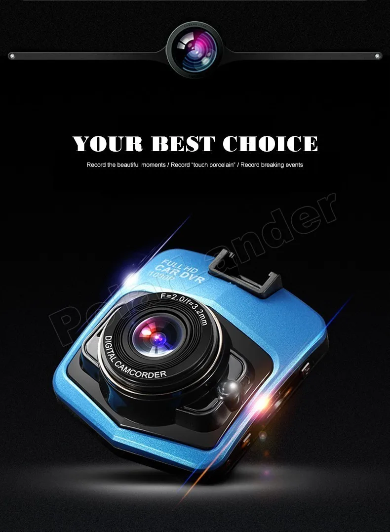 Автомобильный видеорегистратор GT300 камера для приборной панели с ночным