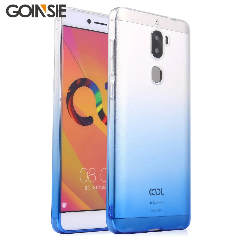Милый чехол для телефона Letv Leeco Cool 1 чехол силиконовый чехол 5,5 дюймов мягкий прозрачный чехол из ТПУ для Coolpad Cool1 Dual - Цвет: Gradient Blue