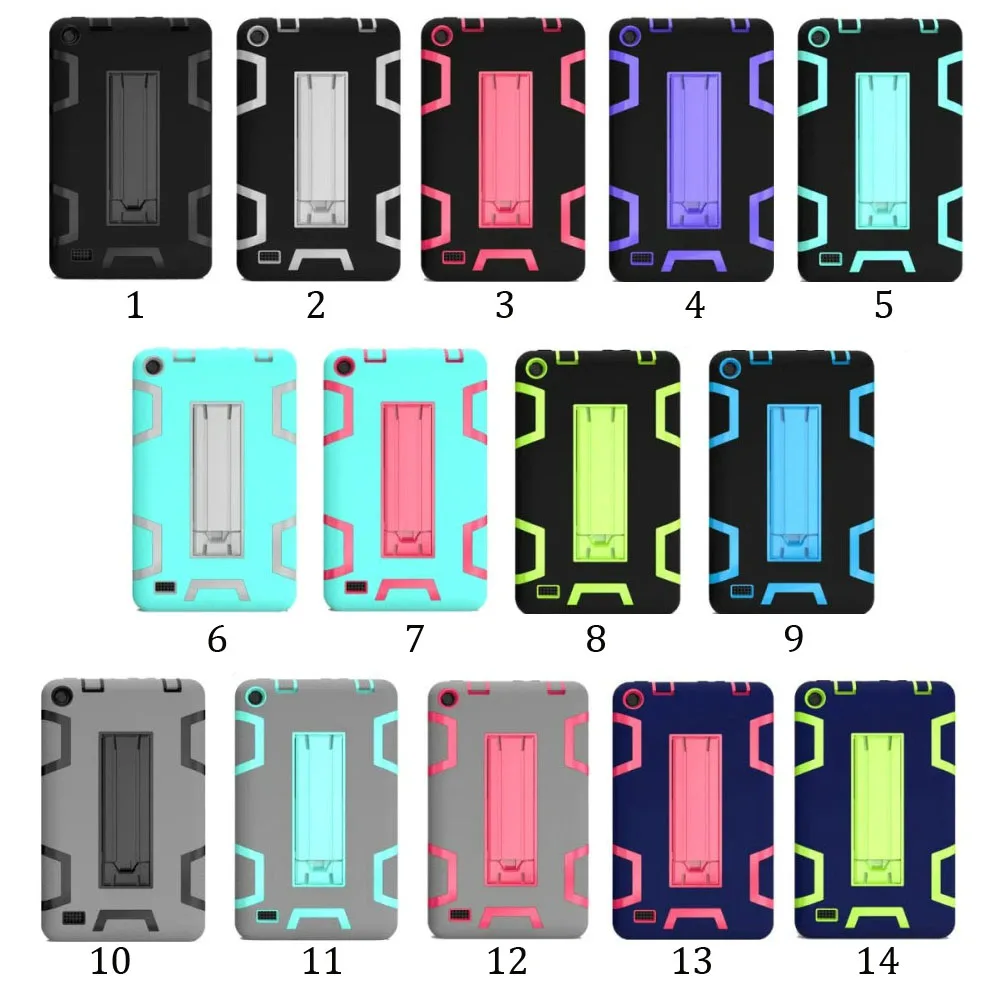 Горячий ударопрочный модный силиконовый чехол для Amazon Kindle Fire HD 7 HD7 2015 Прочный