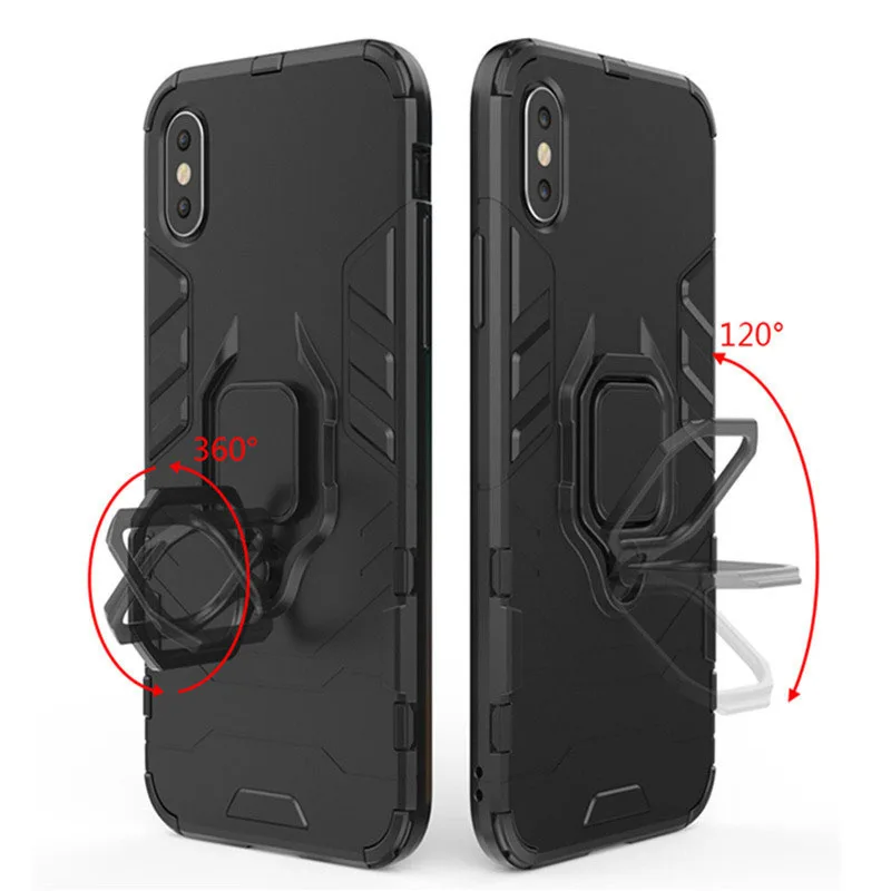 Чехол для Xiaomi Redmi 7A чехол силиконовый магнитный держатель пальца Броня задняя