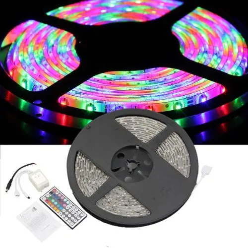 5 м 3528 SMD 300 Светодиодная лента Водонепроницаемая RGB полоса с пультом