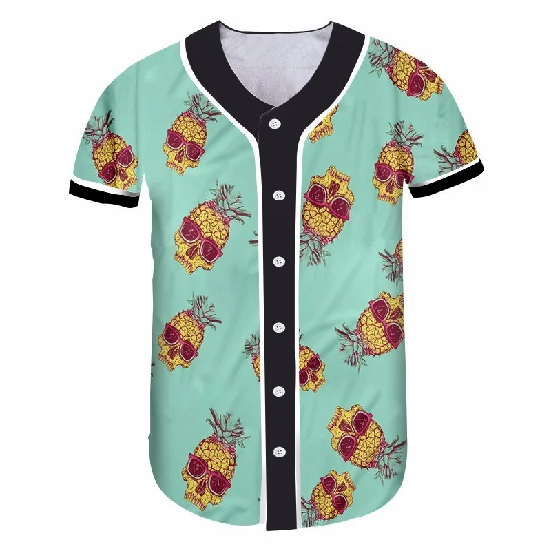 Рубашка OGKB мужская с пуговицами Повседневная футболка унисекс 3d рисунком