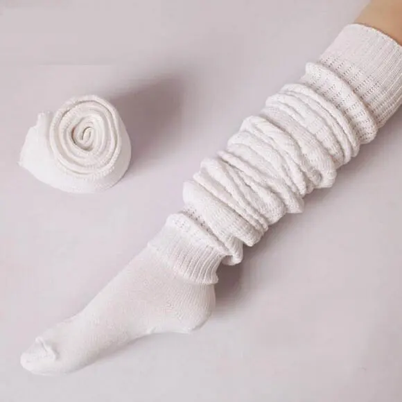 Белые свободные носки для косплея в японском стиле Heap heap школьные высокие