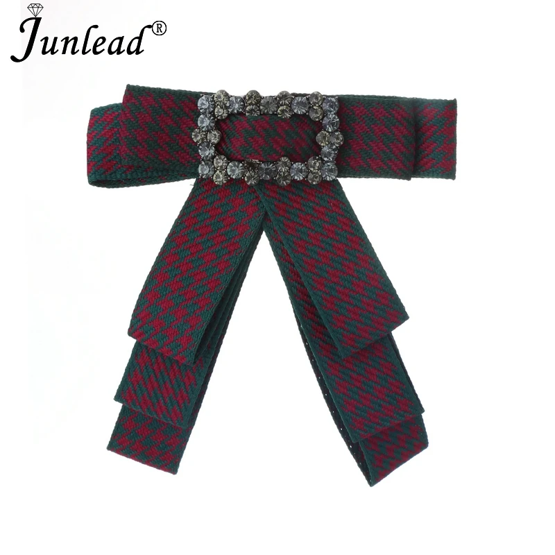 Женская винтажная брошка Junlead многослойная тканевая с бантом и пряжкой на