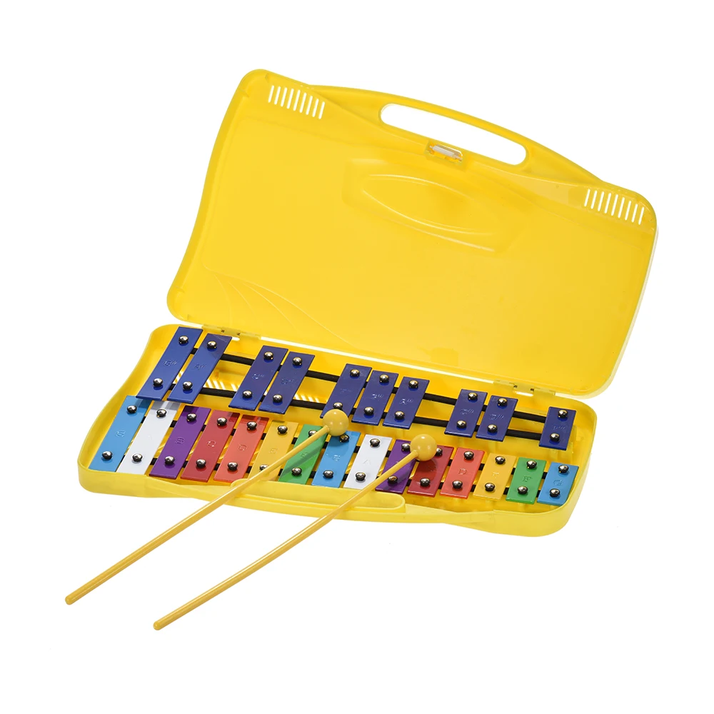 

Красочные 25 нот Glockenspiel ксилофон перкуссия ритм музыкальный образовательный обучающий инструмент игрушка для детей