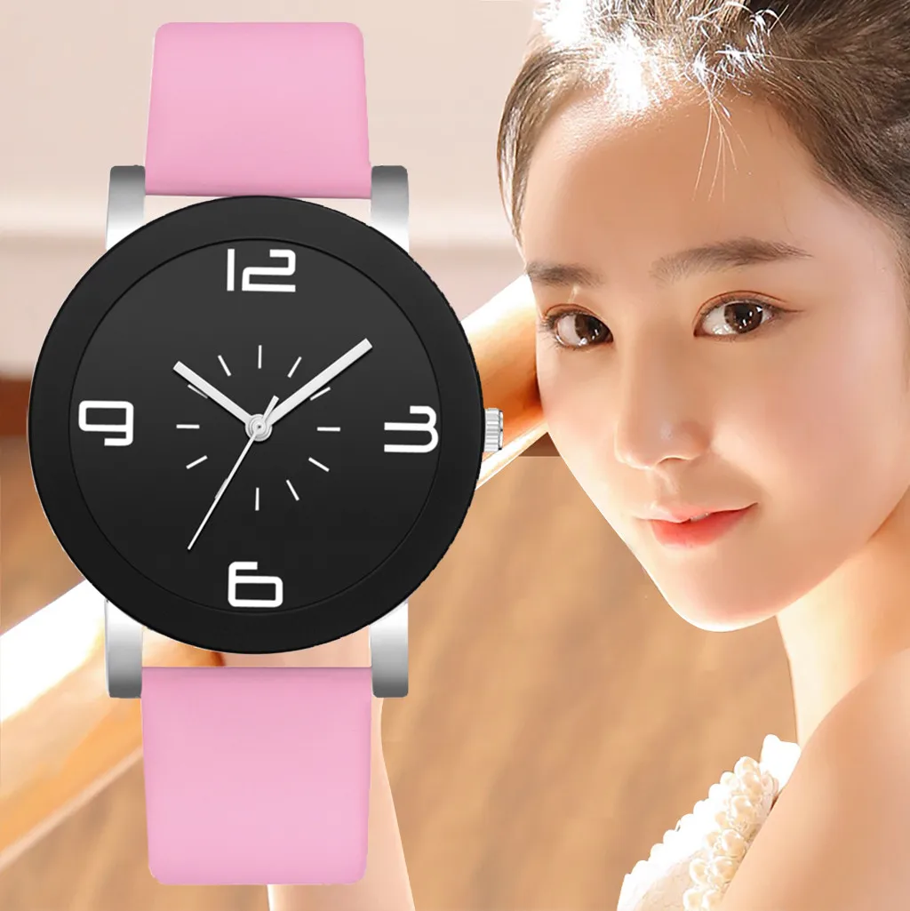 Часы женские кварцевые повседневные модные карамельные цвета опт простое