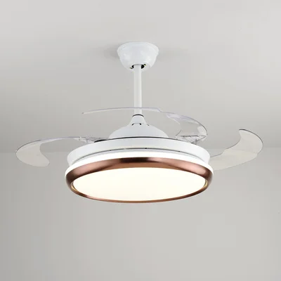 42 inch 72w Светодиодный незаметный Железный ABS акриловый потолочный с дистанционным управлением Вентилятор 72 Вт потолочные светильники. светодиодный потолочный светильник. потолочный светильник для фойе - Цвет лезвия: 42 inch 72w