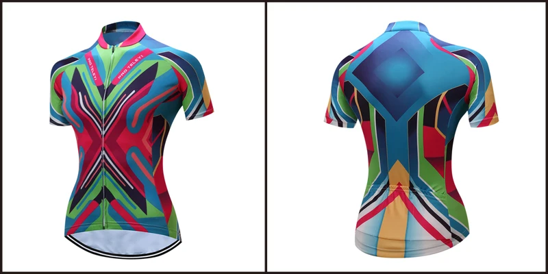 TELEYI летние женские Ropa Ciclismo красный цветок дышащая одежда MTB для велосипедистов велосипедная одежда из Джерси для гонок велосипед Pro команда Велосипедная одежда T#12