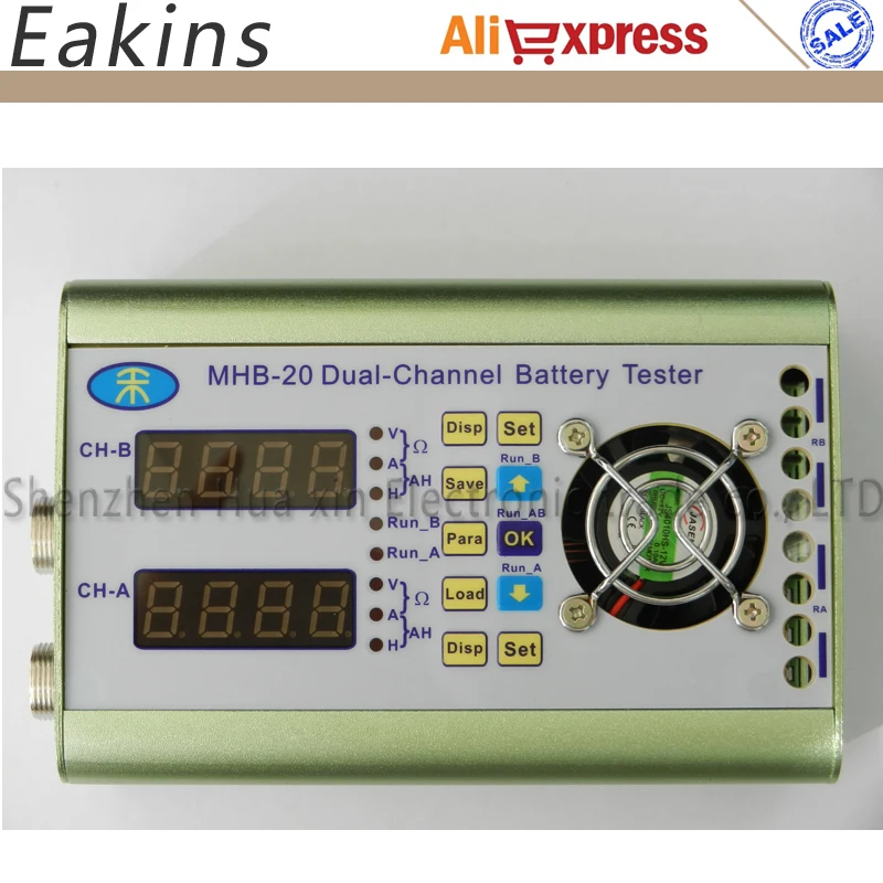 Цифровой двухканальный тестер емкости аккумулятора внутреннего сопротивления 0
