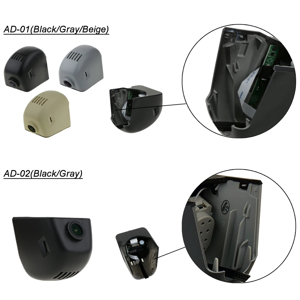 SINOSMART Wifi DVR для Audi A1 A3 A4L A5 A6L A7 A8 Q3 Q5 Q7 и т. Д. Общая модель управления приложением Novatek