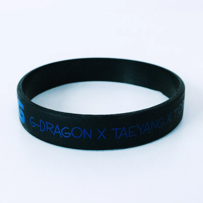 1 шт черный K-POP BIGBANG GDRAGON группа спортивный силиконовый браслет | Украшения и