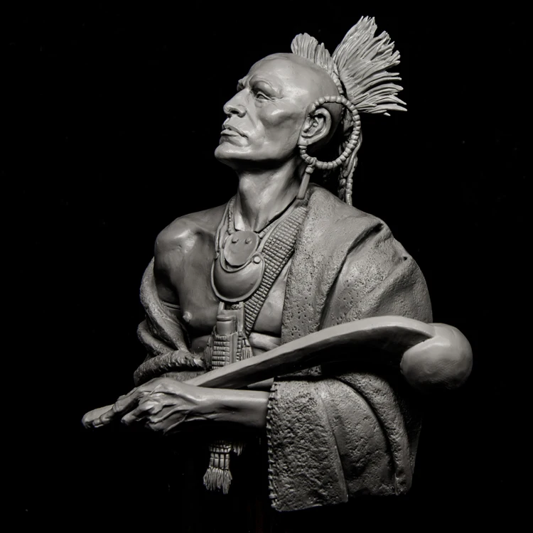 1/10 MOHAWK, Смола Модель бюст GK, историческая тема, в разобранном виде и Неокрашенный комплект