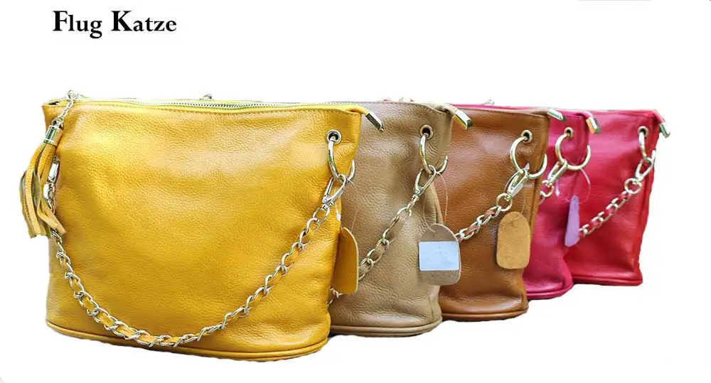 Женская сумка ведро из натуральной кожи коричневая на плечо 2019|handbags fashion|handbag