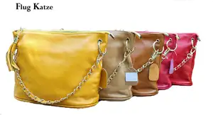 Женская сумка-ведро из натуральной кожи, коричневая сумка на плечо, 2019