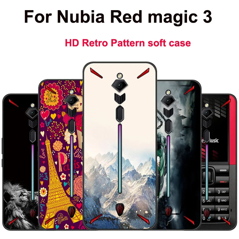 Чехол 6 65 дюйма для ZTE Nubia Red Magic 3 чехол NX629J Модный мягкий силиконовый из ТПУ Magic3