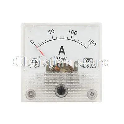 Plastic Square DC 150A AMP Panel Meter Mini Amperemeter
