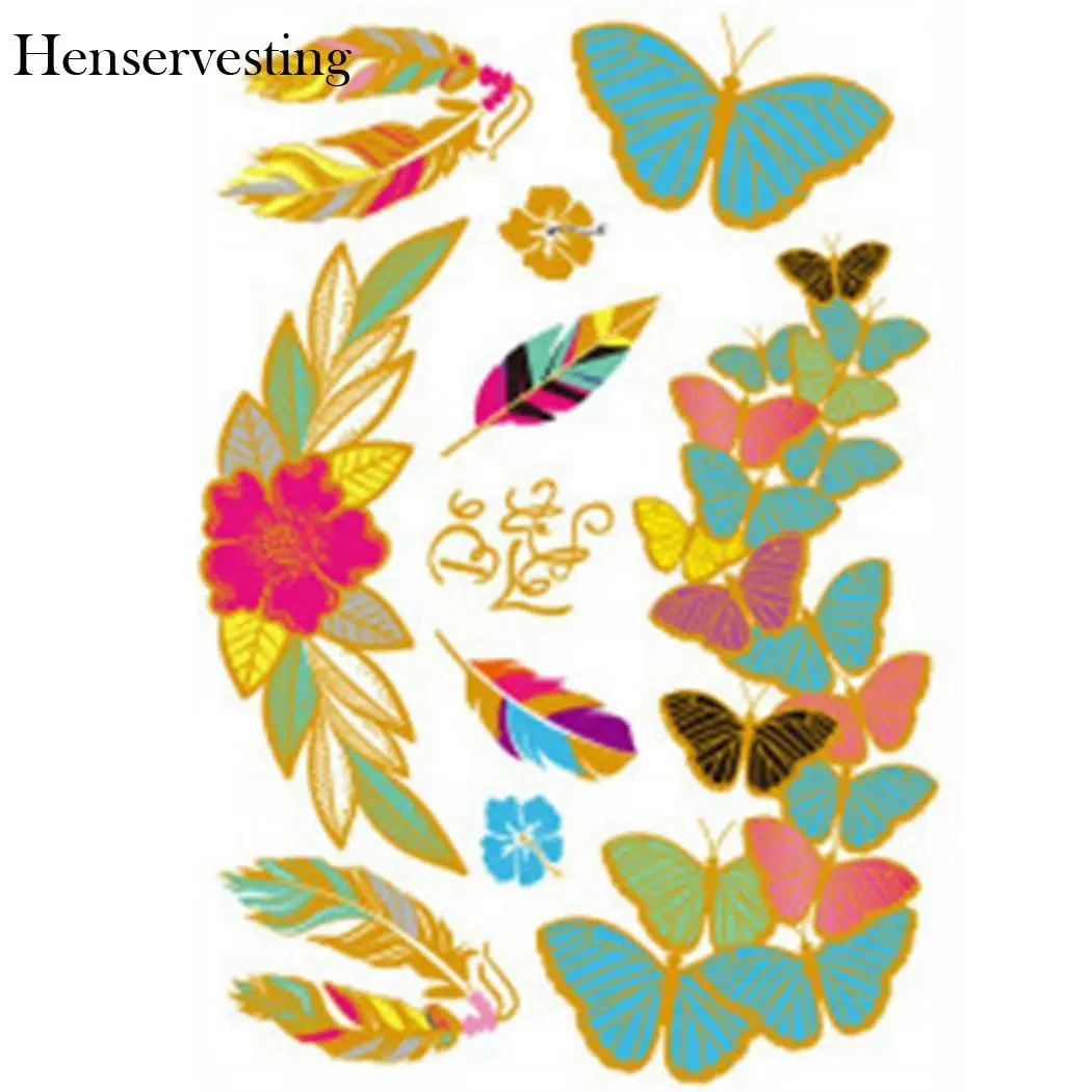 Женские подростки Мужчины Новые водонепроницаемые геометрические татуировки