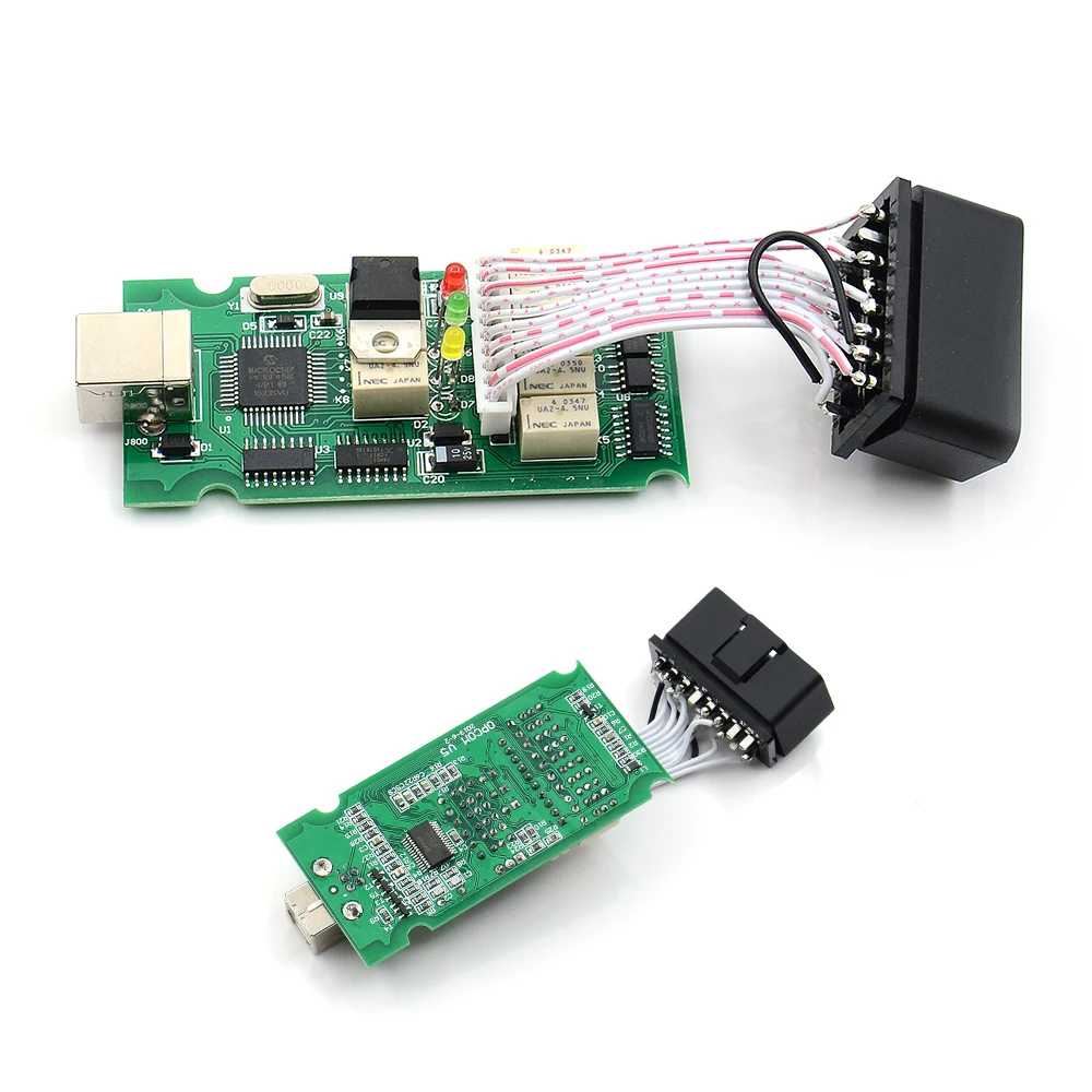 OP COM для Opel V1.70 V1.99 V1.59 OBD2 OP-COM автомобильный диагностический сканер Real PIC18f458 V1.99 OPCOM для OpeL Flash прошивки