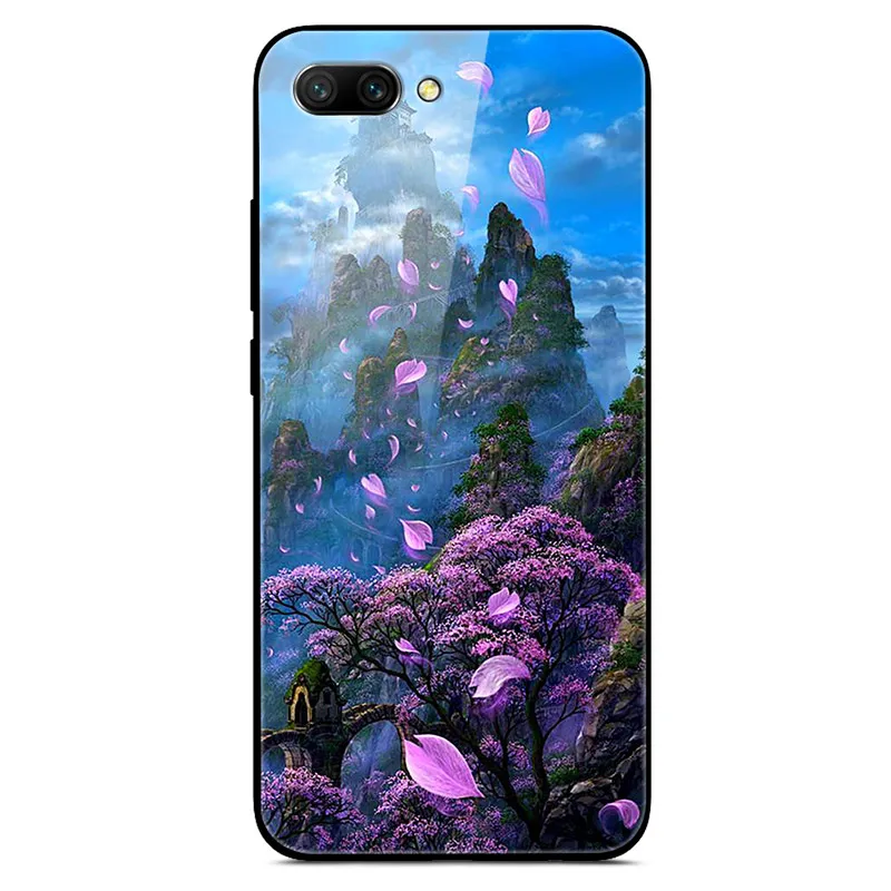 as photo 8 Стеклянный чехол для huawei Honor 10, чехол, роскошная задняя крышка из закаленного стекла, чехол для huawei Honor 10, чехол для Honor 10 lite, ТПУ Рамка - Цвет: as photo 8