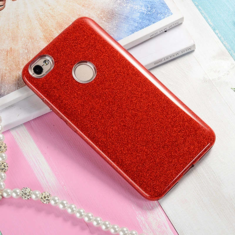 Red Роскошный блестящий силиконовый чехол Red mi 6 S2 4A Note 7 8 5A премьер/Note 4 4X5 Pro для Xiaomi mi 9 8 5S плюс 5X 6X A1 A2 Lite Полное покрытие - Цвет: Red