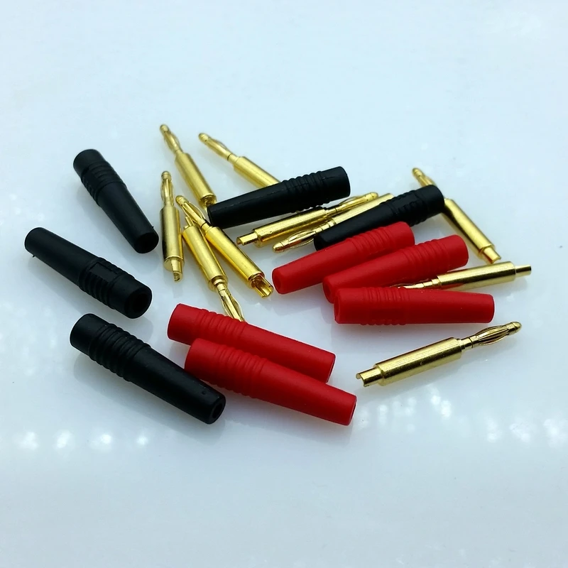 10 шт./лот сварочный тип покрытие из чистой меди 2 мм мини банановые вилки