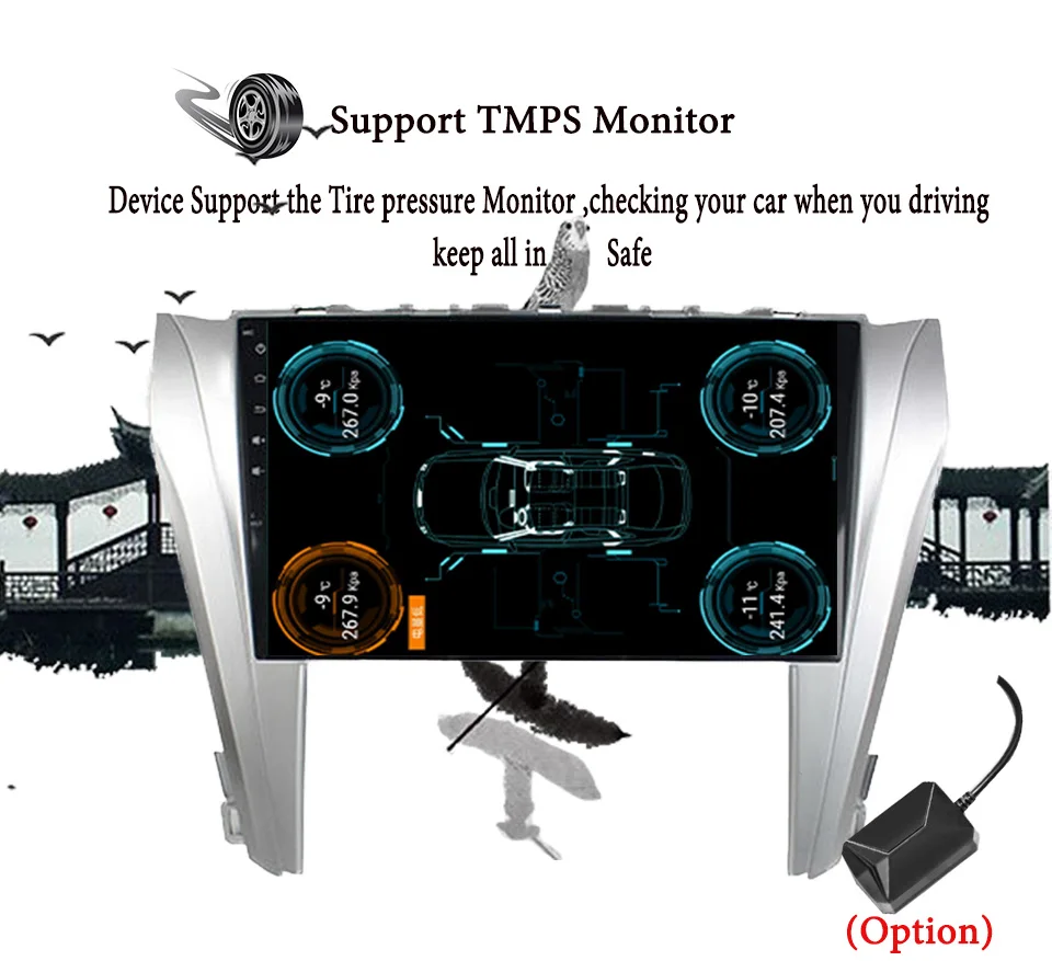 4G RAM 64G ROM 2DIN 10.1 Inch Android 9.0 Octa core car autoradio stereo DVD player for Toyota Camry 2015-2017 GPS Tape Recorder |