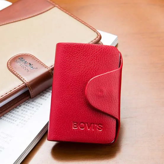 Bovis коровья натуральная кожа, чехол для визиток, ID, кредитный держатель для карт, 20 слотов, ID, паспорт, карта, кошелек, Rfid для мужчин и женщин