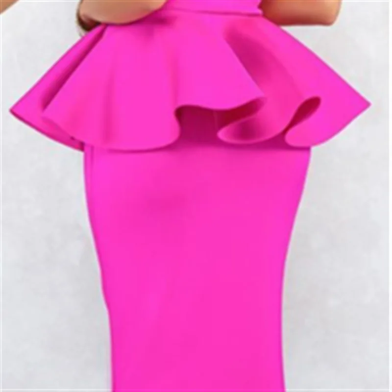 Платье с баской открытыми плечами имитация 2 шт. облегающее платье для женщин