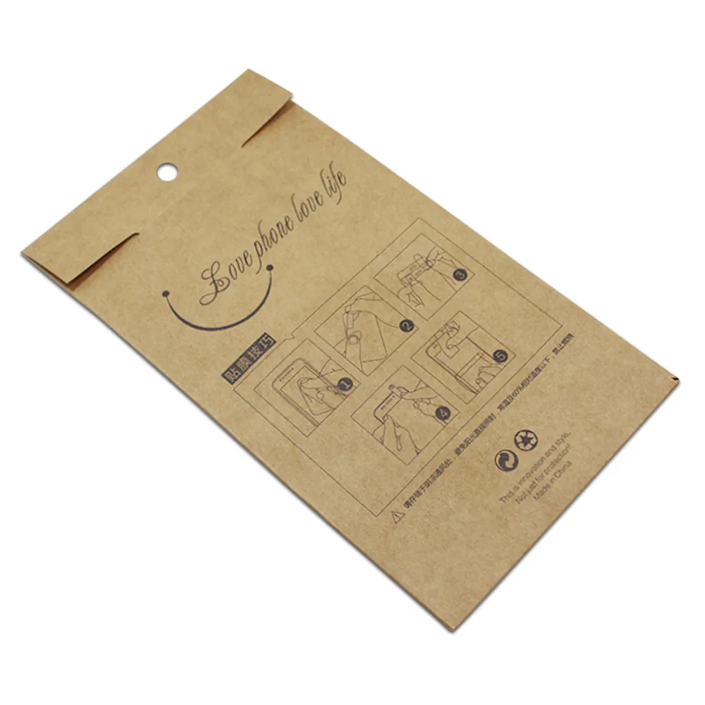 Пленка для телефона из крафт бумаги упаковочная коробка экрана коричневый Чехол